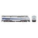 GE P32AC-DM - Standard DC -- Metro-North 205 (silver, blue), HO, Rapido Trains Inc 85010