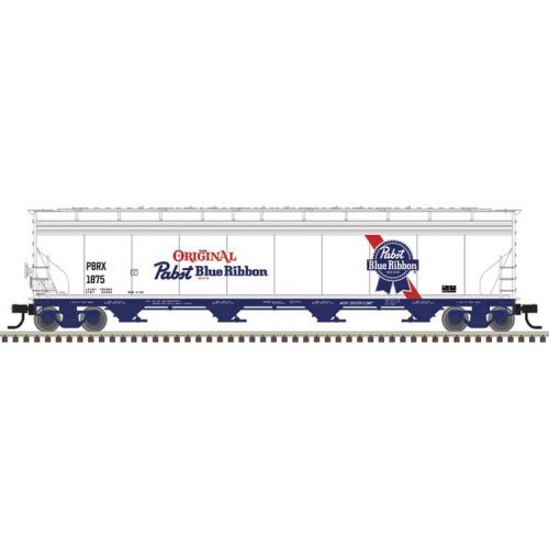 ACF 5748 4-Bay Covered Hopper - Ready to Run - Master(R) -- Pabst Blue Ribbon 1881 (s, N, Atlas Model Railroad Co. 50006992