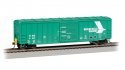 ACF 50`6` Outside-Braced Boxcar - Flashing Rear End Device - Ready to Run -- Berlin Mills Ra, HO, Bachmann Industries 14911