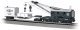 250-Ton Crane Derrick with Boom Tender - Silver Series(R) -- Atchison, Topeka & Santa Fe (bl, HO, Bachmann Industries 16102