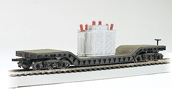 52′ Depressed Center Flatcar -- With Transformer Load, HO, Bachmann Industries 18348