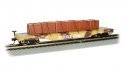 52′ Flatcar with Crate Load - Ready to Run - Silver Series(R) -- Strike Force (Desert Camouf, HO, Bachmann Industries 18934