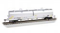55′ Steel Steel Coil Car with Round Hoods - Ready to Run -- Union Pacific 249254 (gray Yello, HO, Bachmann Industries 71404