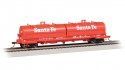 55′ Steel Steel Coil Car with Round Hoods - Ready to Run -- Santa Fe 91921 (red), HO, Bachmann Industries 71405
