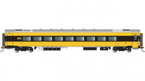 Siemens Venture Coach - VIA Version - Ready to Run -- VIA Rail Canada 2917 (Lumi Scheme, yel, HO, Bachmann Industries 74519