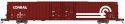 Pullman-Standard 86′ Auto Parts Double-Door Boxcar - Ready to Run -- Conrail 237972 (Boxcar Red, wh, N, Bluford Shops 86731