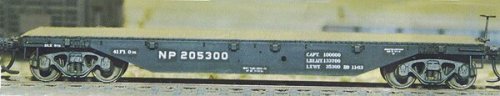 41′ Flatcar - Kit -- Northern Pacific pkg(2), HO, Central Valley 1003
