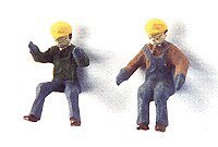 Maintenance-of-Way (MOW) / Work Train Equipment (Unpainted Metal Kit) -- Figures - Seated Equipm, HO, Custom Finishing 7036
