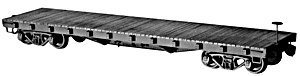 40′ 50-Ton AC&F Flatcar - Kit -- Undecorated, HO, Tichy Train Group 4021