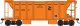 70-Ton 2-Bay Ballast Hopper with Side Chutes (Ballast Gates) - Ready to Run -- Albany &, HO, Bowser Manufacturing Co. 43647