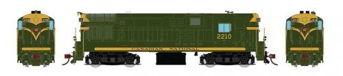 FM H16-44 Phase III - Sound and DCC -- Canadian National 2213 (green, gold), HO, Rapido Trains Inc 44528