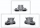 3-in-1 Open Top Hot Metal Car - Kit -- With Extended Ladle & Add-On Wings - Undecorated, HO, State Tool & Die 725