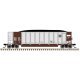 Aluminum Coal Gondola - Ready to Run -- BNSF Railway 668507 (aluminum, Boxcar Red, Circle/Cross Logo, HO, Trainman 20007705