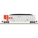 Aluminum Coal Gondola - Ready to Run -- Kansas City Power & Light KCLX 394123 (aluminum, red), HO, Trainman 20007722