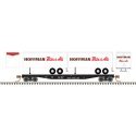 50` Piggyback Flatcar w/Two 24` Trailers - Ready to Run -- Central Railroad of New Jersey 301 (Hoffma, N, Trainman 50006507
