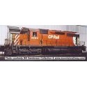 GMD SD40 - Standard DC - Executive Line -- Canadian Pacific 5554 (Action Red, 8′ Stripe, Large Multimark, Ditch Lights, HO, Bo