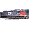 GMD SD40 with Dynamic Brakes - Standard DC - Executive Line -- Canadian National 5000 (black, red, white, Large Noodle Logo), HO