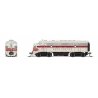 EMD F7A - Standard DC - Stealth -- Chicago, Burlington & Quincy 169A (gray, red, black), N, Broadway Limited Imports 9279