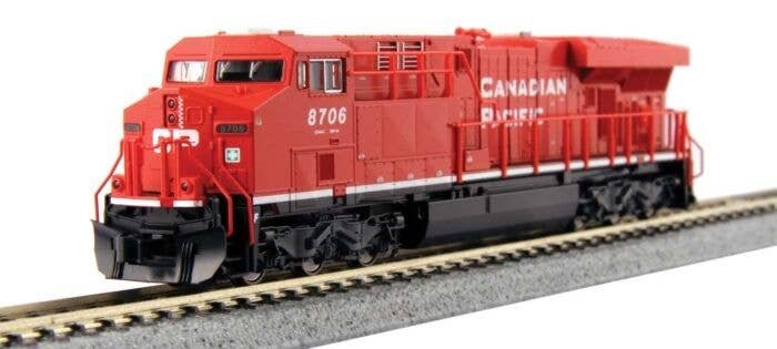 GE ES44AC GEVO - DCC -- Canadian Pacific 8743 (red, white), N, Kato USA Inc 1768935DCC