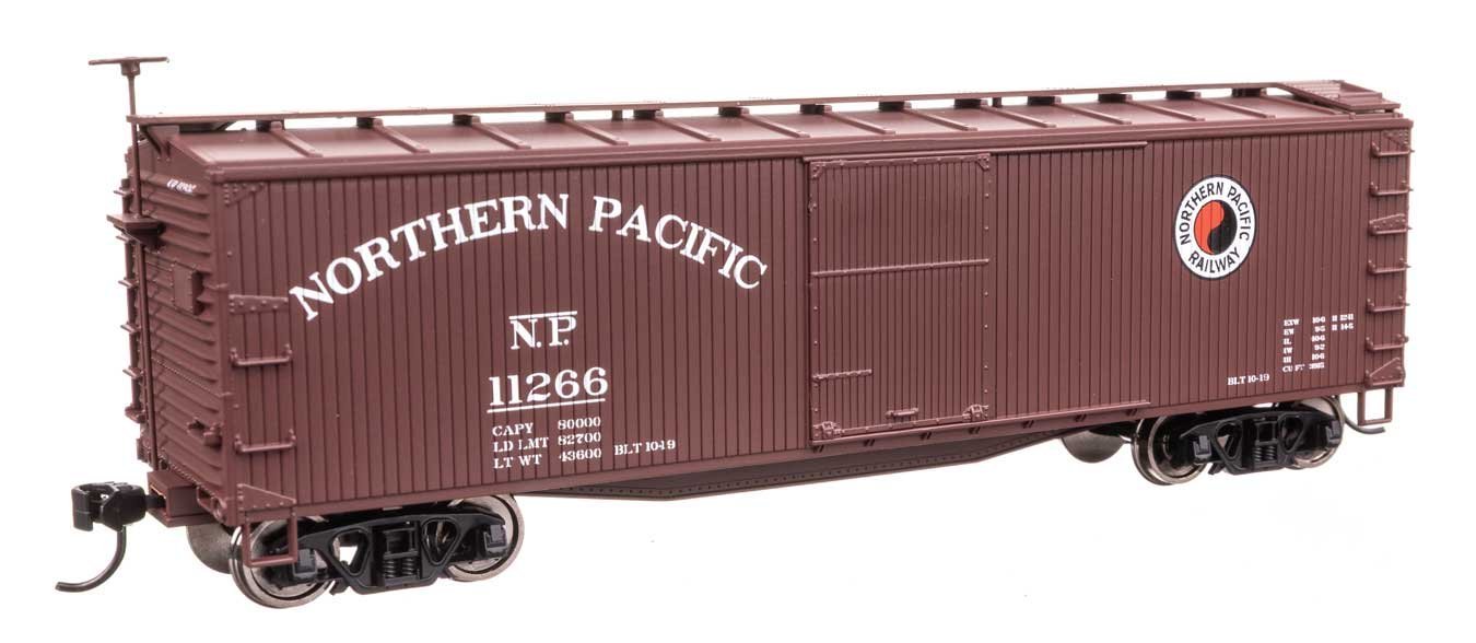 40′ Double Sheathed Wood Boxcar - Ready to Run -- Northern Pacific 11266, HO, WalthersMainline 40185