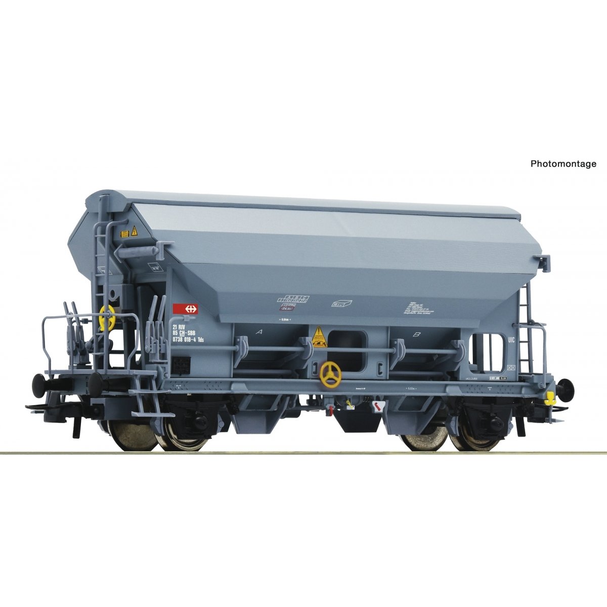 Swivel roof wagon -- Schwenkdachwagen -- SBB - HO - Roco Fleischmann 76584