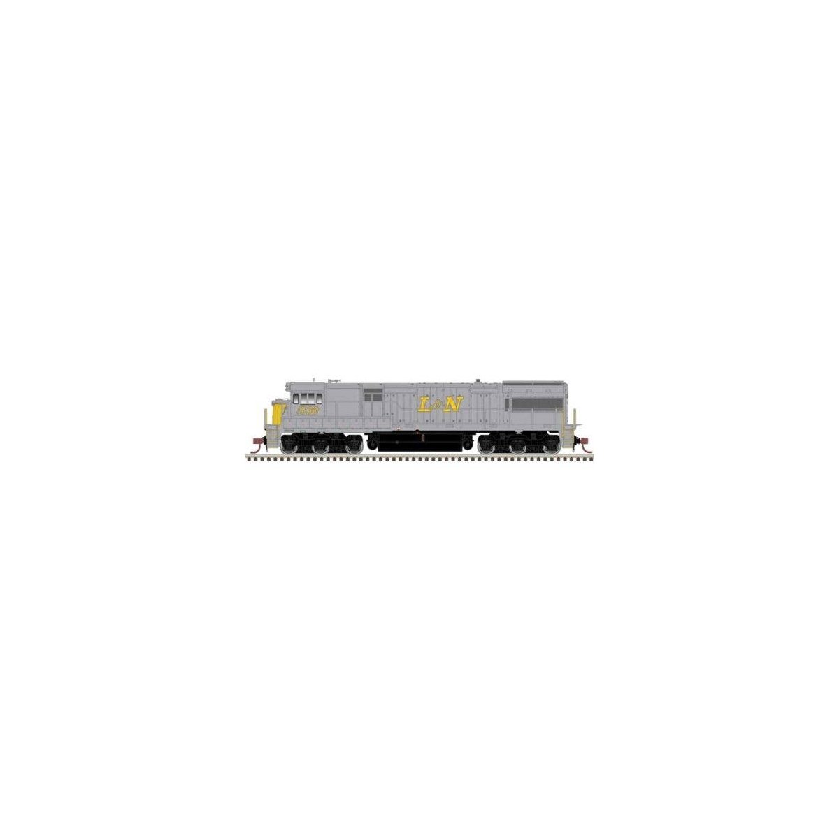 GE U28C - Standard DC - Master(R) Silver -- Louisville & Nashville 1533 (gray, yellow, red), HO, Atlas Model Railroad Co. 100045