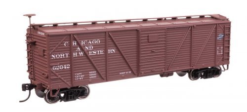 40′ ARA Single Sheathed Boxcar - Ready to Run -- Chicago & North Western(TM) 62042, HO, WalthersMainline 40706