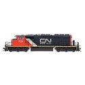 EMD/GMDD SD40-2W - Standard DC -- Canadian National (black, white, red, Website Logo), N, Intermountain Railway Company 69303