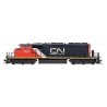 EMD/GMDD SD40-2W - Standard DC -- Canadian National (black, white, red, Website Logo), N, Intermountain Railway Company 69303