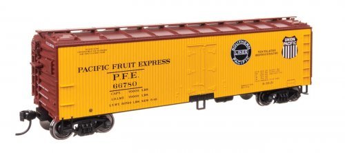 40′ Wood Reefer with Steel ends - Ready to Run -- Pacific Fruit Express 66780, HO, WalthersMainline 41324