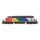 EMD/GMDD SD40-2W - Standard DC -- Canadian National 5334 (black, white, red, Rainbow Expo ′86 Graphics), N, Intermountain Rail