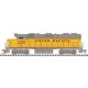 EMD GP39-2 Phase I - Standard DC - Master(R) Silver -- Union Pacific 1229 (Armour Yellow, gray, red frame stripe), N, Atlas Mode