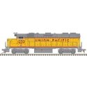 EMD GP39-2 Phase I - Standard DC - Master(R) Silver -- Union Pacific 1229 (Armour Yellow, gray, red frame stripe), N, Atlas Mode