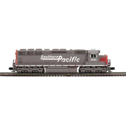 EMD SD45 Low Nose - 2-Rail - Sound and DCC - Premier -- Southern Pacific 8595 (gray, red, Speed Lettering), O, Atlas O 30138277