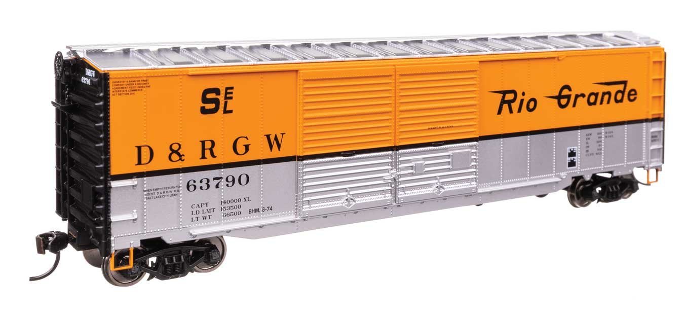 50′ AAR Improved Double-Door Boxcar - Ready to Run -- Denver & Rio Grande Western(TM) 63790, HO, WalthersMainline 46602