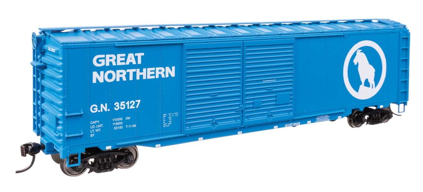 50′ AAR Improved Double-Door Boxcar - Ready to Run -- Great Northern 35127, HO, WalthersMainline 46605