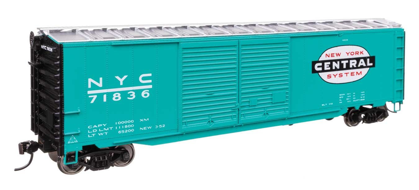 50′ AAR Improved Double-Door Boxcar - Ready to Run -- New York Central 71836, HO, WalthersMainline 46611