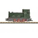 Class HF130C Diesel - Sound and DCC -- Heeresfeld Railroad 2092.04 (Era IV, green, gray, red), G, LGB 23594