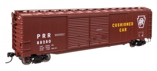 50′ AAR Improved Double-Door Boxcar - Ready to Run -- Pennsylvania Railroad 88280, HO, WalthersMainline 46614