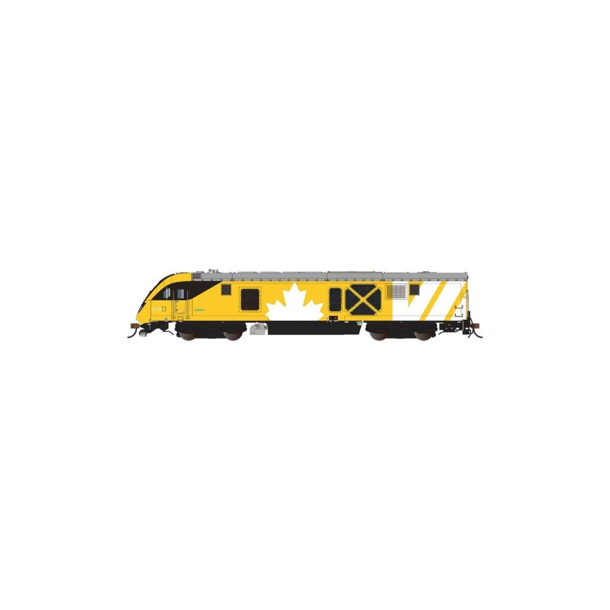Siemens SCV-42 Charger - WowSound(R) and DCC -- Via Rail Canada 2218 (Lumi Scheme, yellow, white, gray), HO, Bachmann Industries