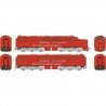 Alco PA2 - PB2 Set - Standard DC -- Alco Demonstrator 8375 (red), HO, Rapido Trains Inc 23043