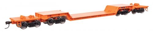 81′ 8-Axle Depressed Center Flatcar - Ready to Run -- Santa Fe 90012, HO, WalthersMainline 50226