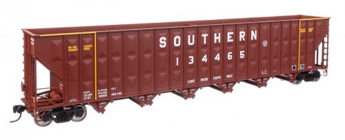 73′ Greenville 7,000 Cubic Foot Wood Chip Hopper - Ready to Run -- Southern Railway 134465 (bro, HO, WalthersMainline 56368