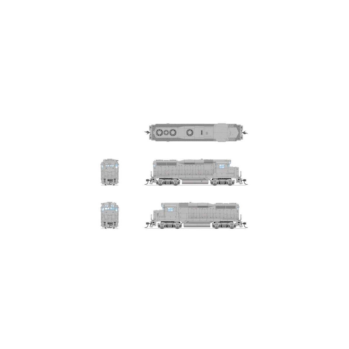 EMD GP30 - Sound and DCC - Paragon4(TM) -- Undecorated, HO, Broadway Limited Imports 7583