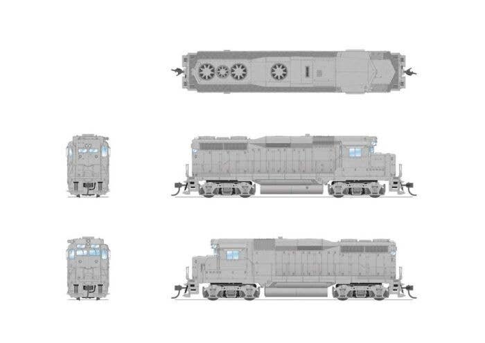 EMD GP30 - Sound and DCC - Paragon4(TM) -- Undecorated, HO, Broadway Limited Imports 7583