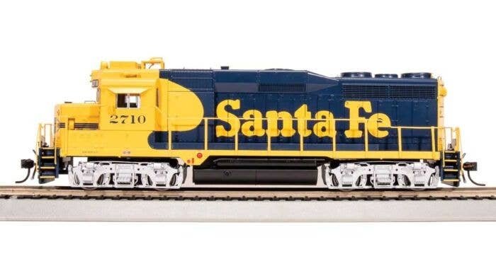 EMD GP30u Low Nose - Sound and DCC - Paragon4(TM) -- Santa Fe 2710 (Warbonnet blue, yellow), HO, Broadway Limited Imports 7560