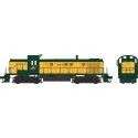 Alco RS3 Phase 2 - LokSound 5 and DCC -- Chicago & North Western 166 (yellow, green), HO, Bowser Manufacturing Co. 25424