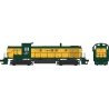 Alco RS3 Phase 2 - LokSound 5 and DCC -- Chicago & North Western 166 (yellow, green), HO, Bowser Manufacturing Co. 25424