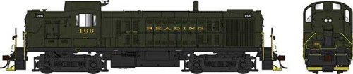 Alco RS3 Phase 1 - LokSound 5 and DCC -- Reading 463 (dark green, yellow), HO, Bowser Manufacturing Co. 25440