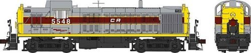 Alco RS3 Phase 1 - LokSound 5 and DCC -- Conrail 5545 (Relettered Ex-EL, gray, maroon, yellow, Large Louvers), HO, Bowser Manufa